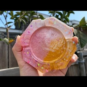 Handmade resin ashtray/ multipurpose tray!